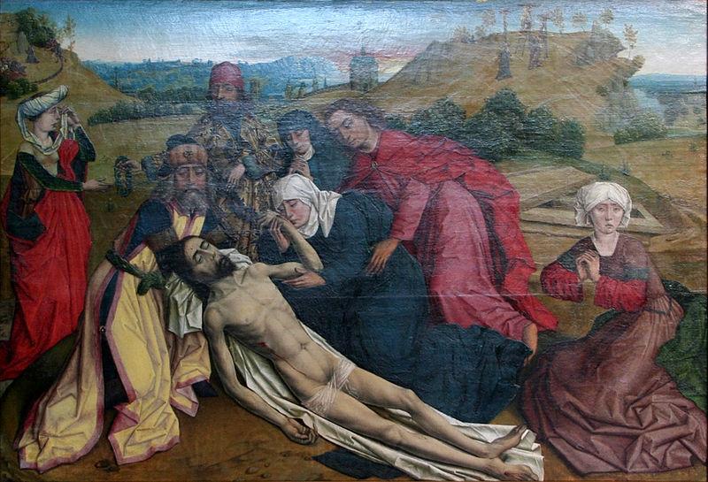 Dieric Bouts Lamentation of Christ France oil painting art